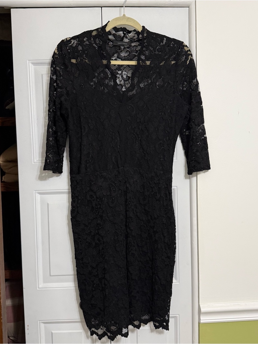 Karen Kane Black Lace Midi Dress